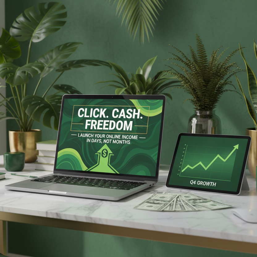 Click. Cash. Freedom: Build Online Income in Just 15 Minutes a Day