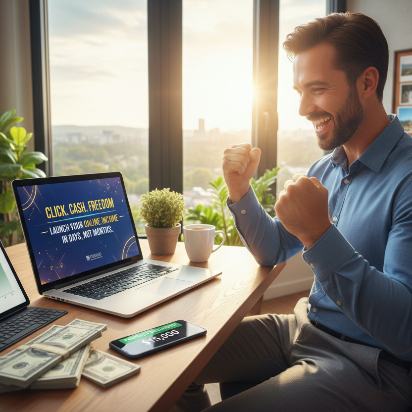 Click. Cash. Freedom: Build Online Income in Just 15 Minutes a Day